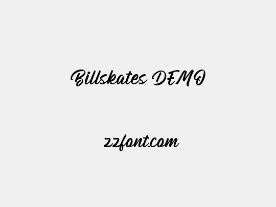 Billskates DEMO