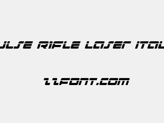 Pulse Rifle Laser Italic