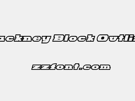 Hackney Block Outline