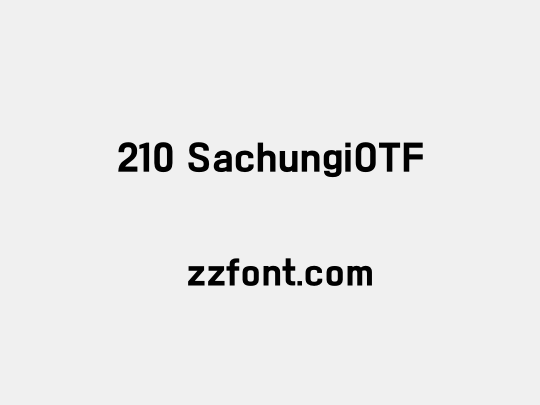 210 SachungiOTF