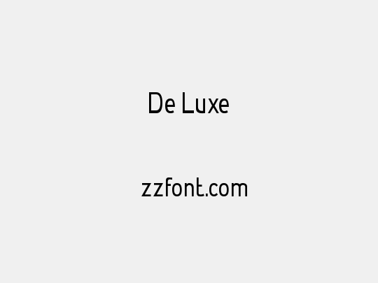 De Luxe