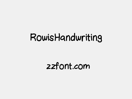RowisHandwriting