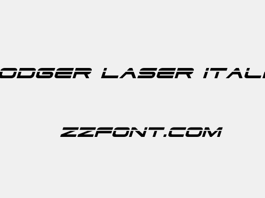 Dodger Laser Italic