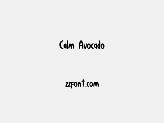 Calm Avocado