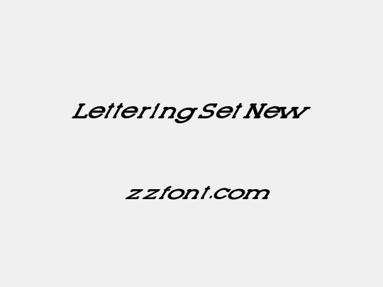 Lettering Set New
