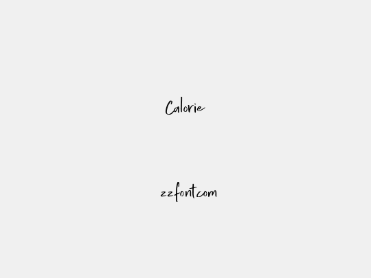 Calorie