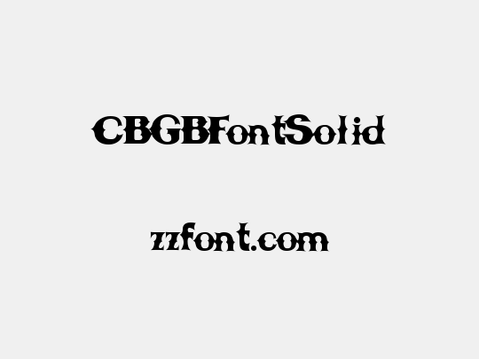 CBGBFontSolid