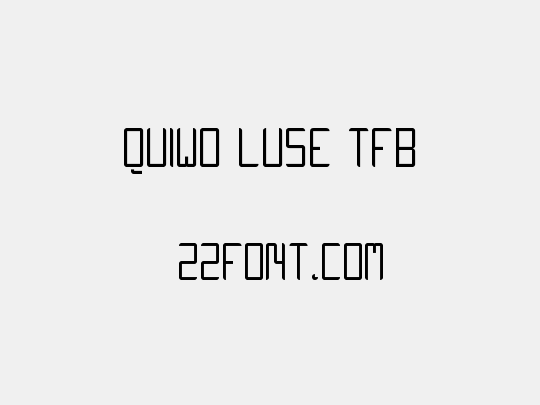 QUIWO LUSE TFB