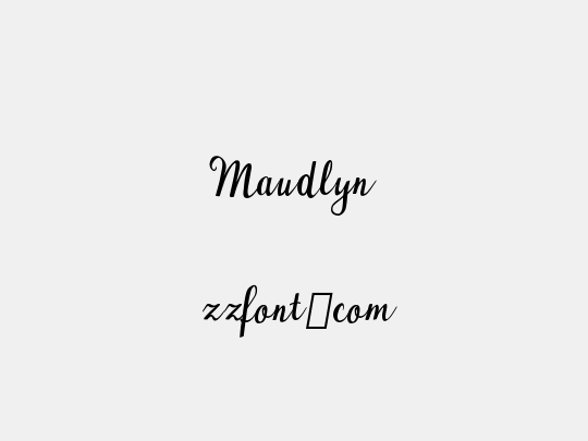 Maudlyn