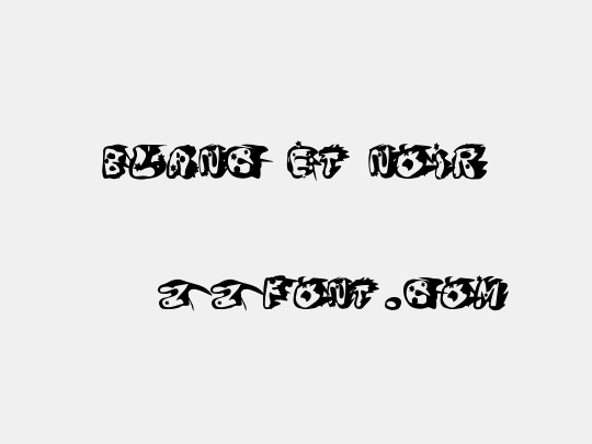 Blanc et Noir