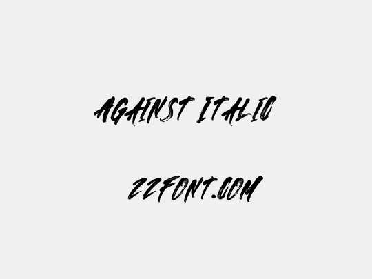 Against Italic