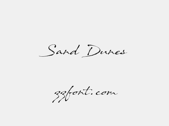 Sand Dunes