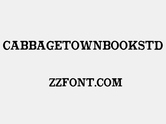CabbagetownBookStd