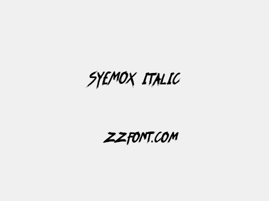 SYEMOX italic