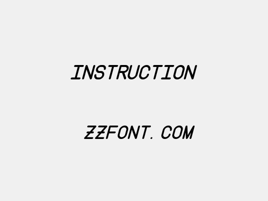 Instruction