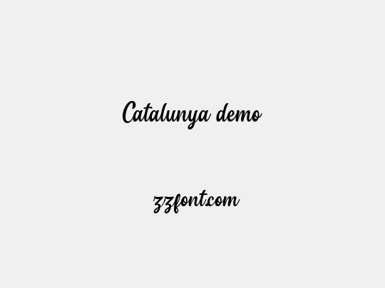 Catalunya demo