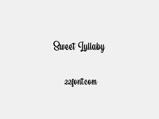 Sweet Lullaby