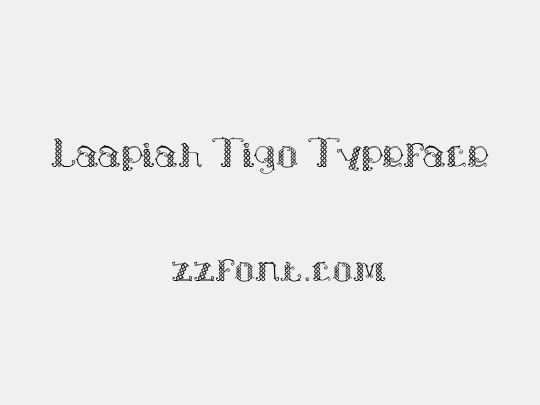 Laapiah Tigo Typeface