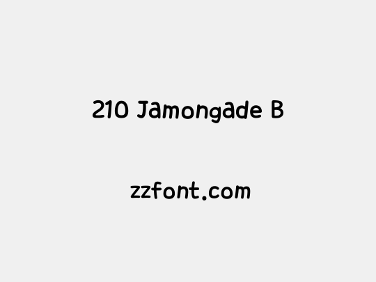 210 Jamongade B