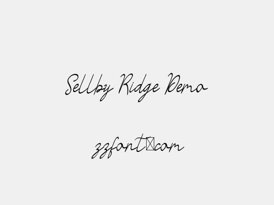 Sellby Ridge Demo