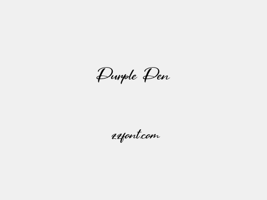 Purple Pen