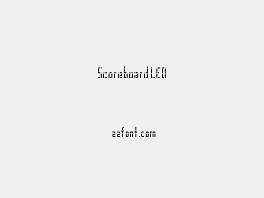 Scoreboard LED