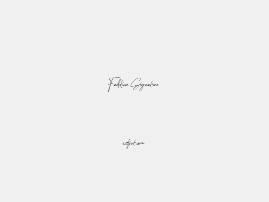 Fadeline Signature