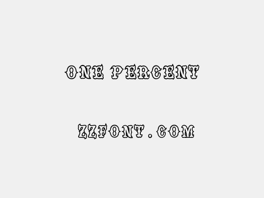 one percent