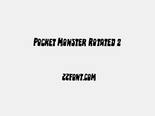 Pocket Monster Rotated 2