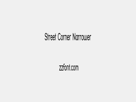 Street Corner Narrower