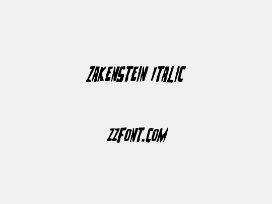 Zakenstein Italic