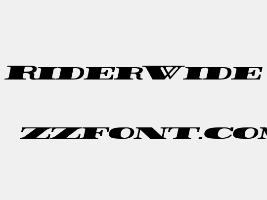 Rider Wide