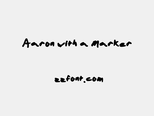 Aaron with a Marker