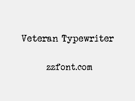 Veteran Typewriter