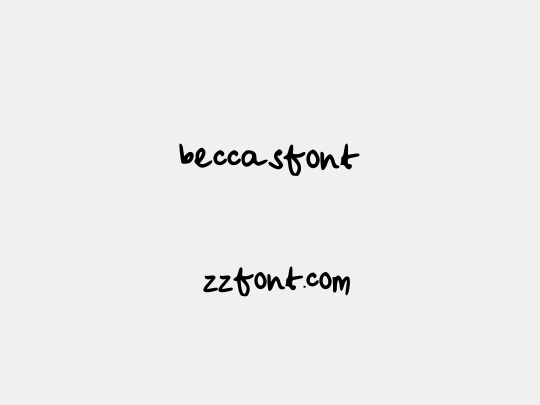 beccasfont