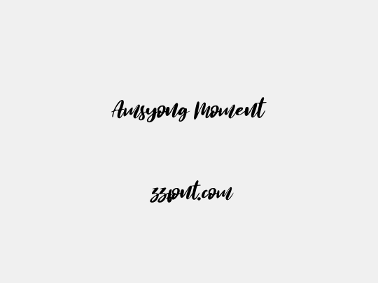 Amsyong Moment