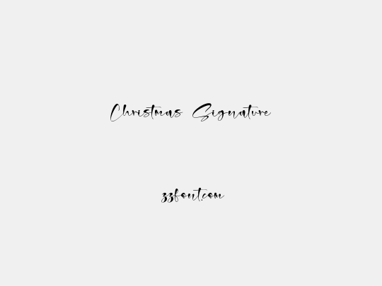Christmas Signature