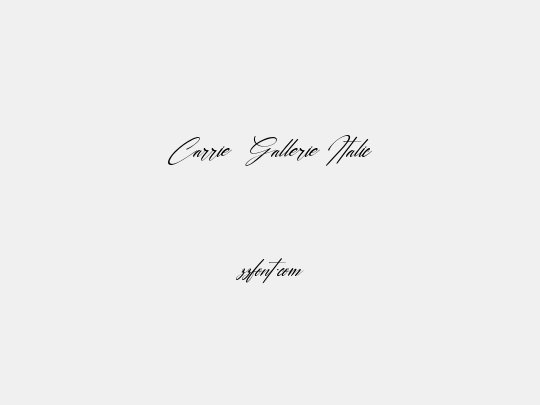 Carrie  Gallerie Italic