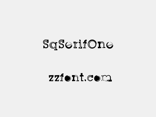 SqSerifOne