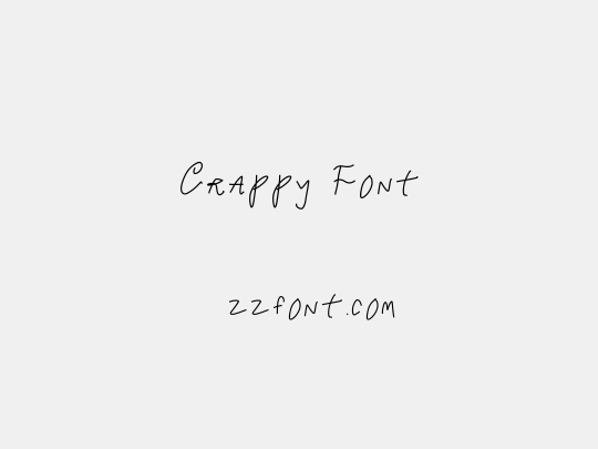 Crappy Font
