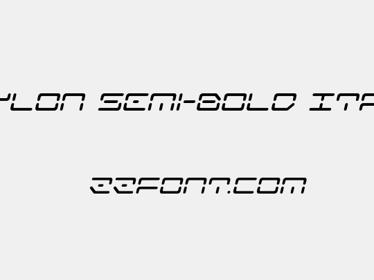 Kaylon Semi-Bold Italic