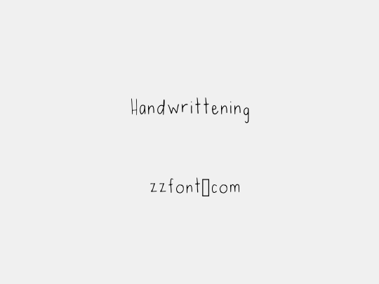 Handwrittening