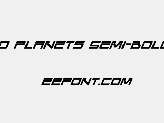United Planets Semi-Bold Ital