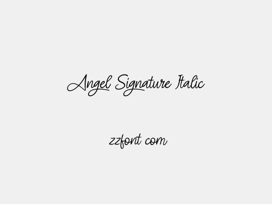 Angel Signature Italic