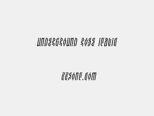 Underground Rose Italic