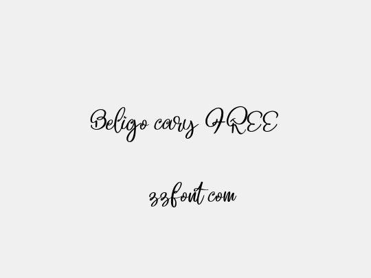 Beligo cary FREE