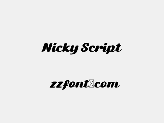 Nicky Script