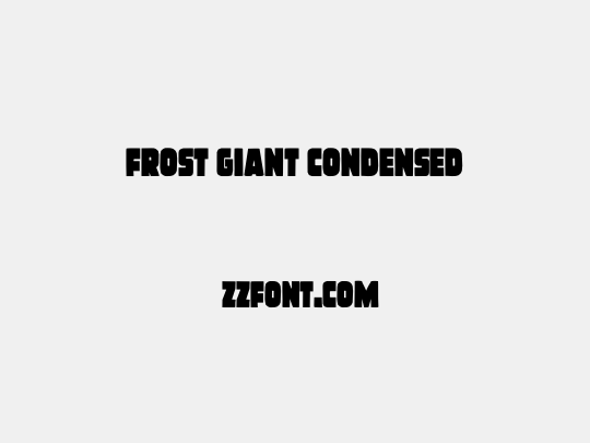 Frost Giant Condensed