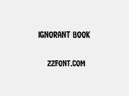 Ignorant Book