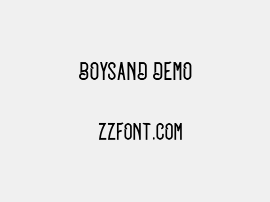 BOYSAND DEMO